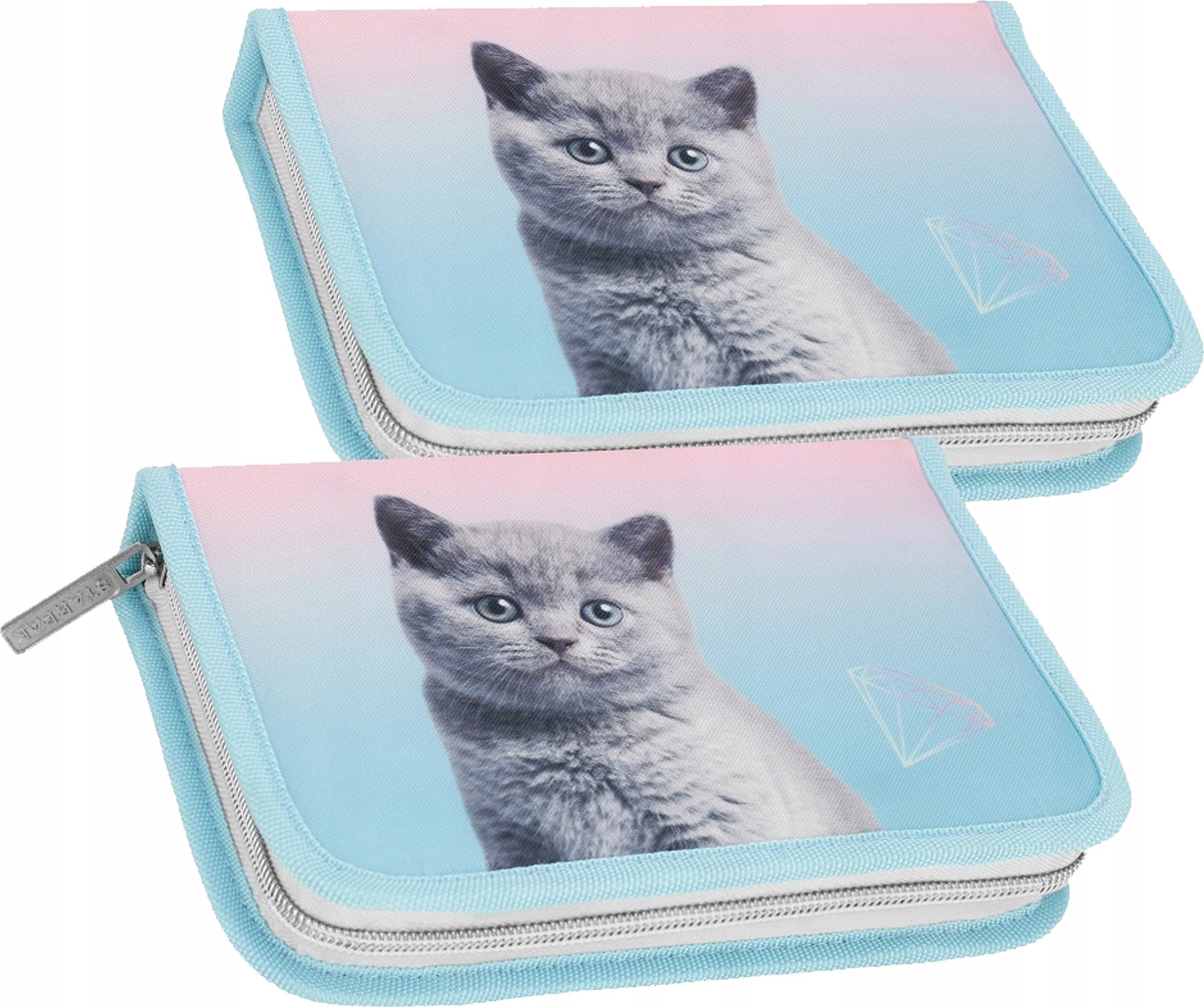 Piórnik Starpak Piórnik 1 zamek 2 klapki bez wyposażenia Kitty STARPAK