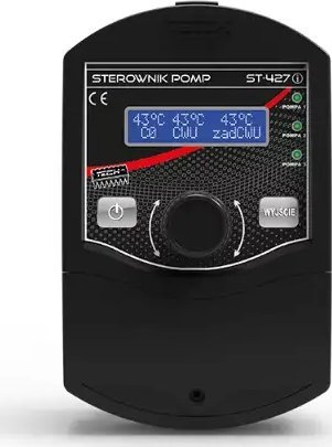 Tech Sterownik ST-427I do instalacji (3 pompy) czarny
