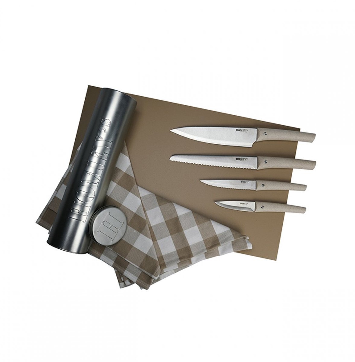 Zestaw Prezentowy noży kuchennych Homey's, Nodigh, 6 elementów Elegancka Tuba