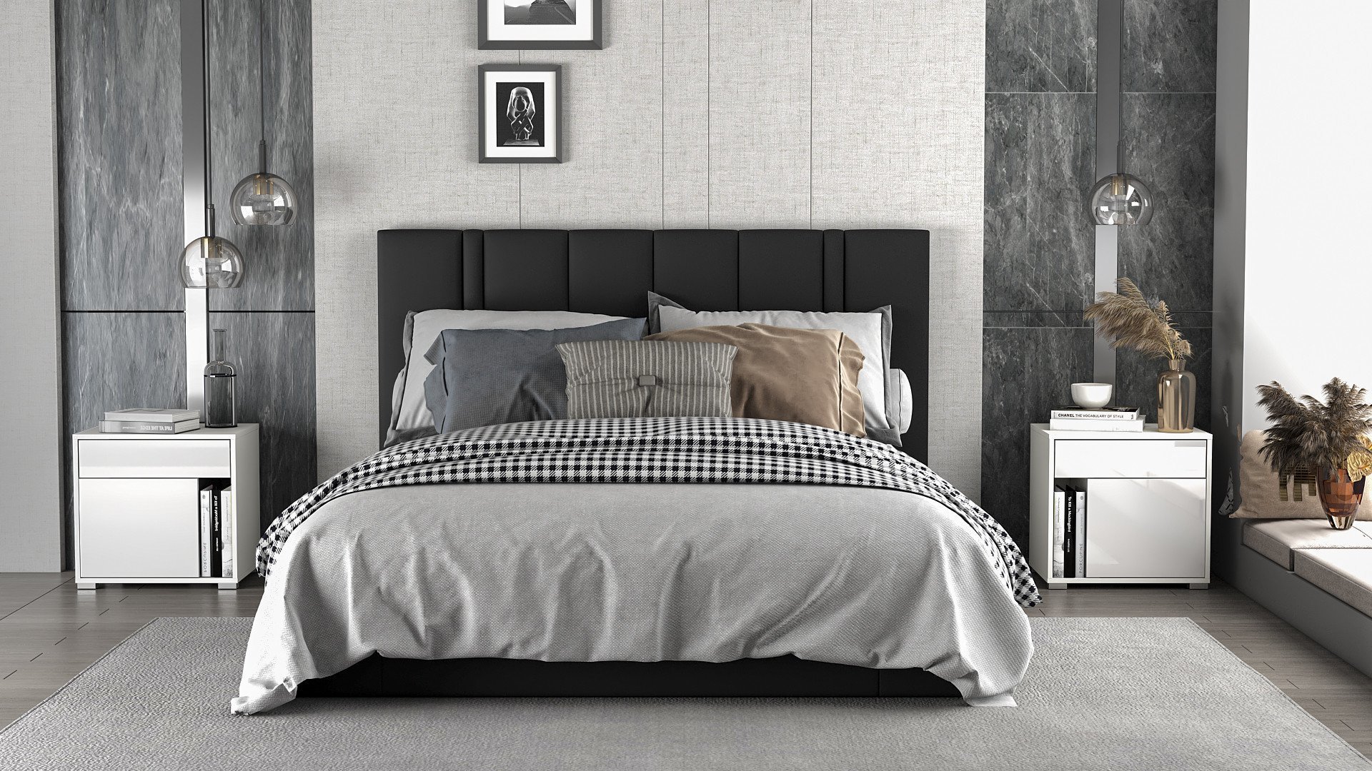 MEGSTYL SZAFKA NOCNA LYON 53cm Biała