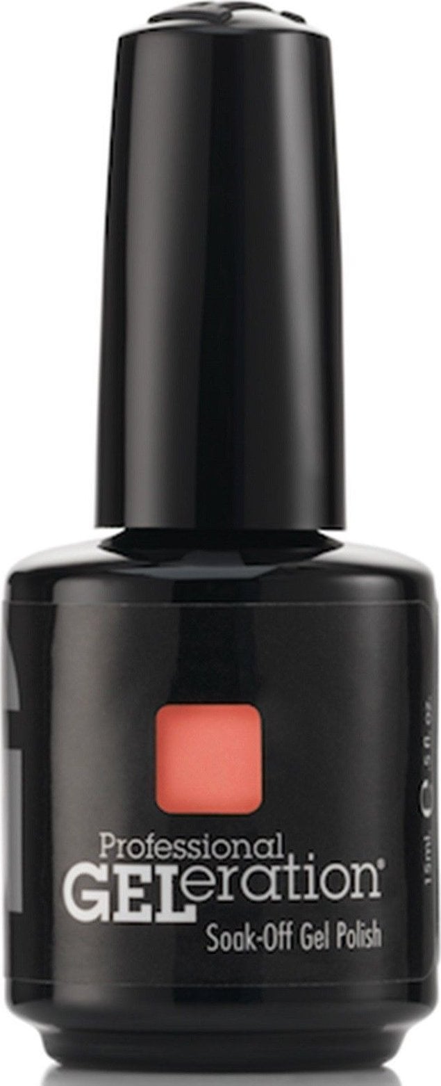 Jessica Jessica, Geleration Colours, Semi-Permanent Nail Polish, GEL-1014, Pucker Up, 15 ml For Women