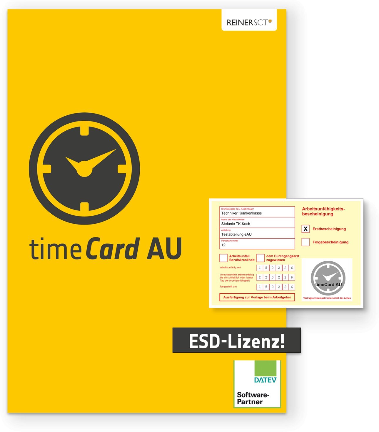 REINERSCT timeCard 10 Arbeitsunf�higkeit Jahreslizenz f�r 500 Mitarbeiter