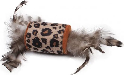 BUBA Zabawka dla kota Rolka AFRICA z piórami