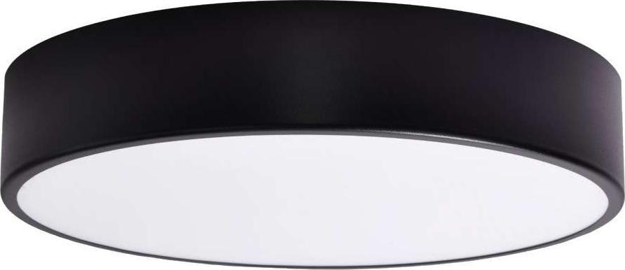 Lampa sufitowa TEAM Natynkowa LAMPA sufitowa 137623613899 TEAM metalowa OPRAWA okrągły plafon czarna