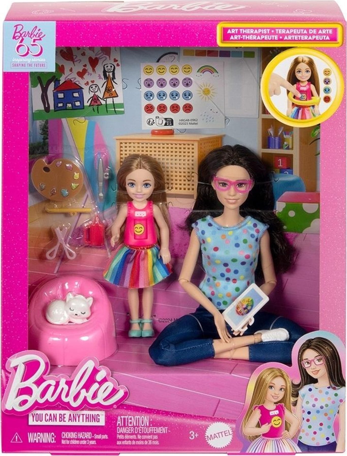 Mattel Barbie Arteterapia Zestaw z 2 lalkami HRG48