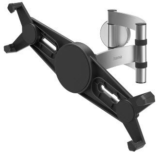 Hama Wall Holder for Tablets 7" - 11" melna/sudraba - Sienas stiprinajums Tablet computer wall mount