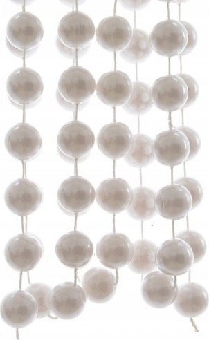 Kaemingk Sznur koralików girlanda 2,7m biały