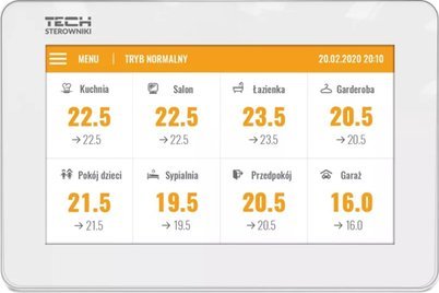Tech Panel kontrolny M-8 N bezprzewodowy do listwy L-8 (montaż podtynkowy) biały STM8NWH