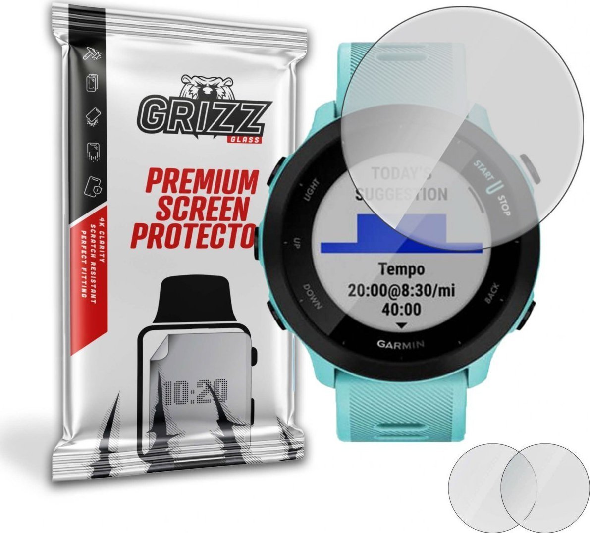 GrizzGlass Folia matowa Grizz Garmin Forerunner 55