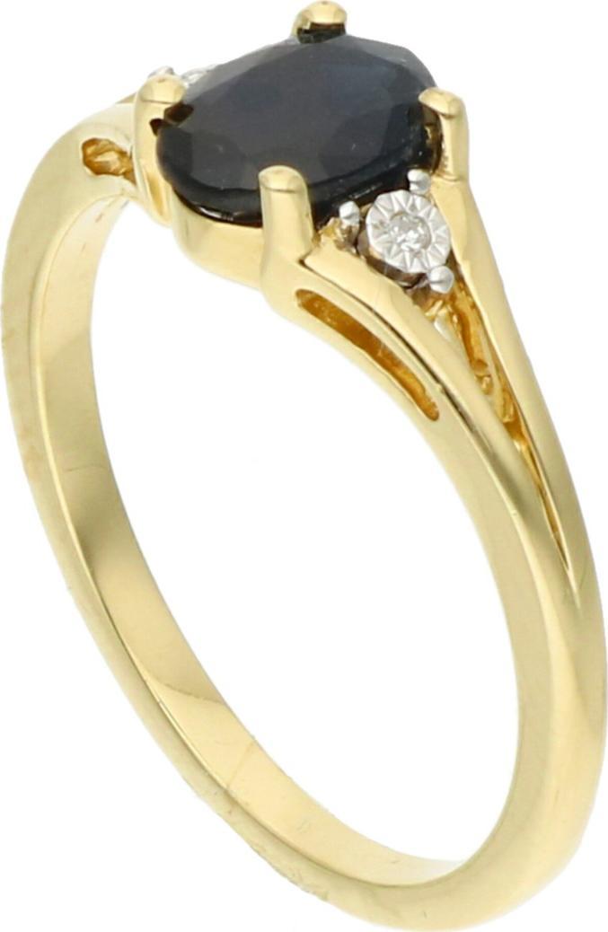 Rosanto Złoty pierścionek z szafirem i brylantami roz. 13 585 14k