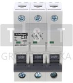 A02-G7-3P-C25 WYŁĄCZNIK NADPRĄDOWY 3P C 25A SCHELINGER A02-G7-3P-C25