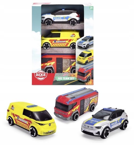 Simba SOS zestaw 3 pojazdów ratunkowych 15,5cm