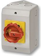 Siemens Łącznik krzywkowy 0-1 3P 25A w obudowie żółto/czerwony IP65 (3LD2164-0TB53)