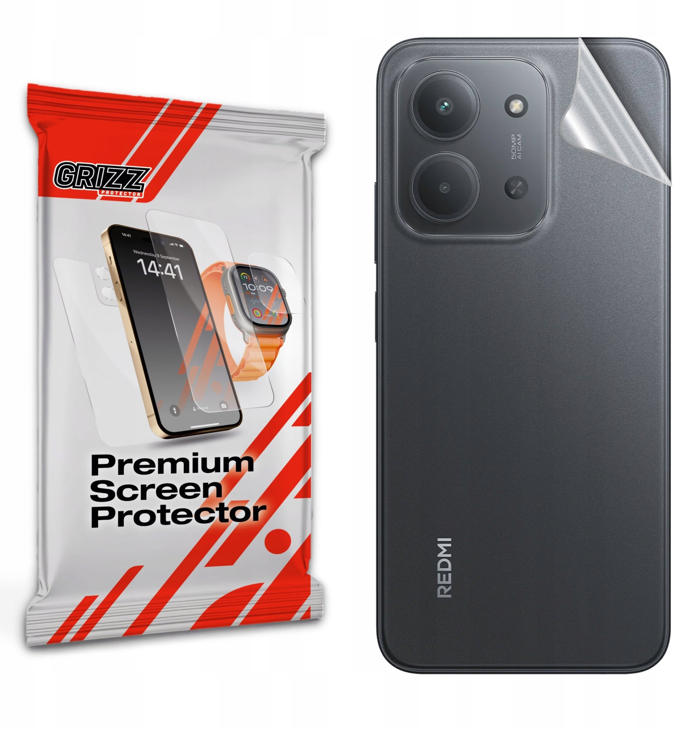 GrizzGlass Folia na tył SatinSkin do Xiaomi Redmi 15C 4G