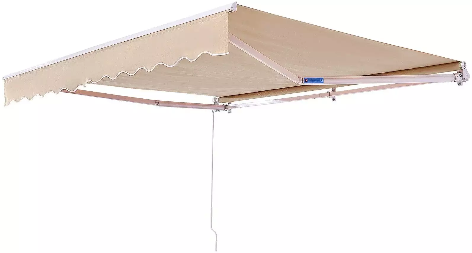 Markiza tarasowa 3.96x2.44 m ręczna wodoodporna rozkładana balkon ogród