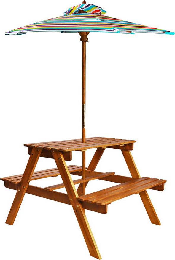 Elior Dziecięcy stolik piknikowy z parasolem - Talis