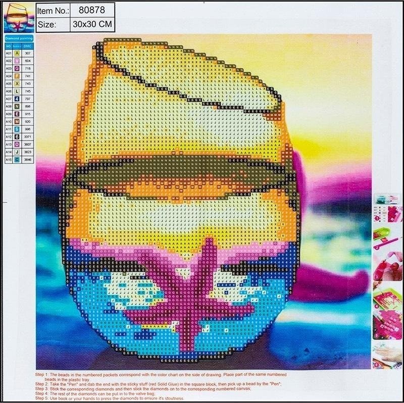 Norimpex Diamentowa mozaika 5D - Starfish 30x30 80878