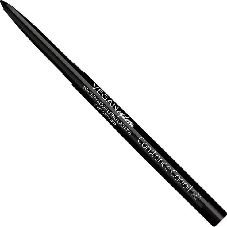 Constance Carroll Constance Carroll Vegan Eyeliner wodoodporny z temperówką 01 Black 1szt