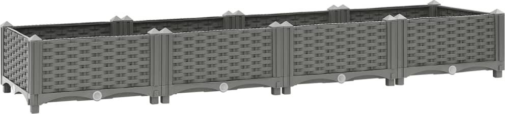vidaXL Donica do podwyższonej rabaty, 160x40x23 cm, polipropylen