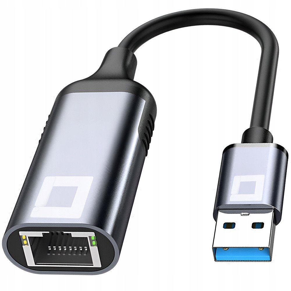 CO2 PRZEJŚCIÓWKA USB ETHERNET ADAPTER KARTA SIECIOWA LAN GIGABIT RJ45 2500 MBPS