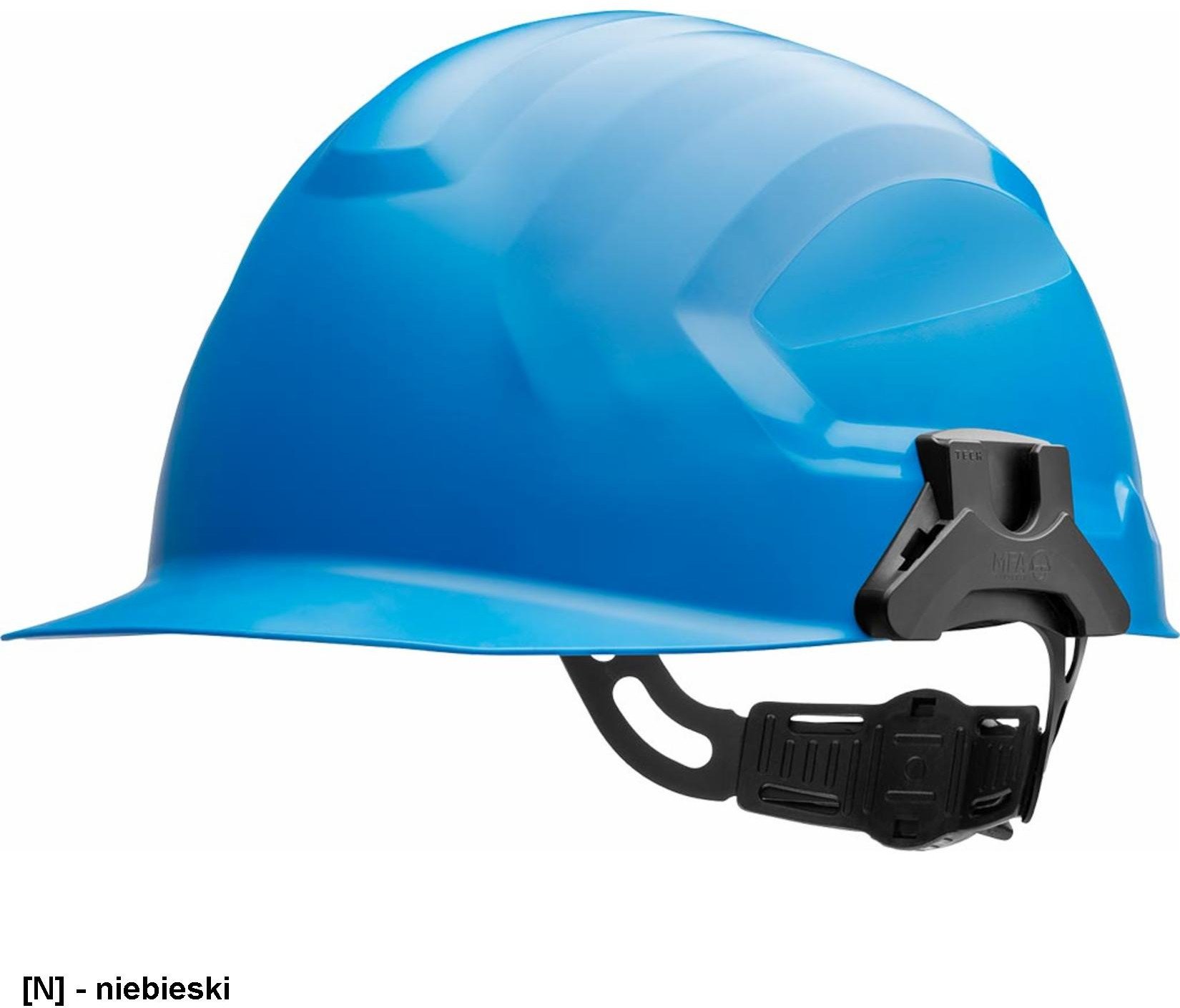 SCHUB-CRS-ELEC - Hełm ochronny CROSS ELECTRIC polietylen ochrona przed porażeniem do 1000V niskie temp. do -30C i odpryski metalu - niebieski