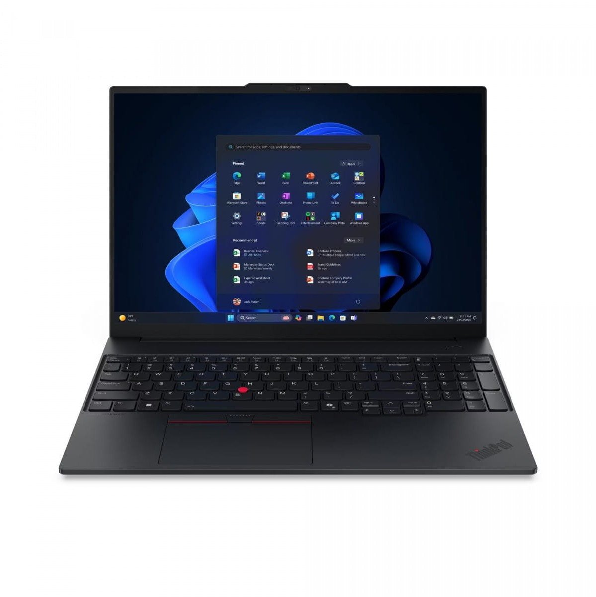 Laptop Lenovo ThinkPad E16 G3 Core Ultra 7 255H / 16 GB / 1 TB + 512 GB / 60 Hz / Windows 11 Pro (21SR0071PB)