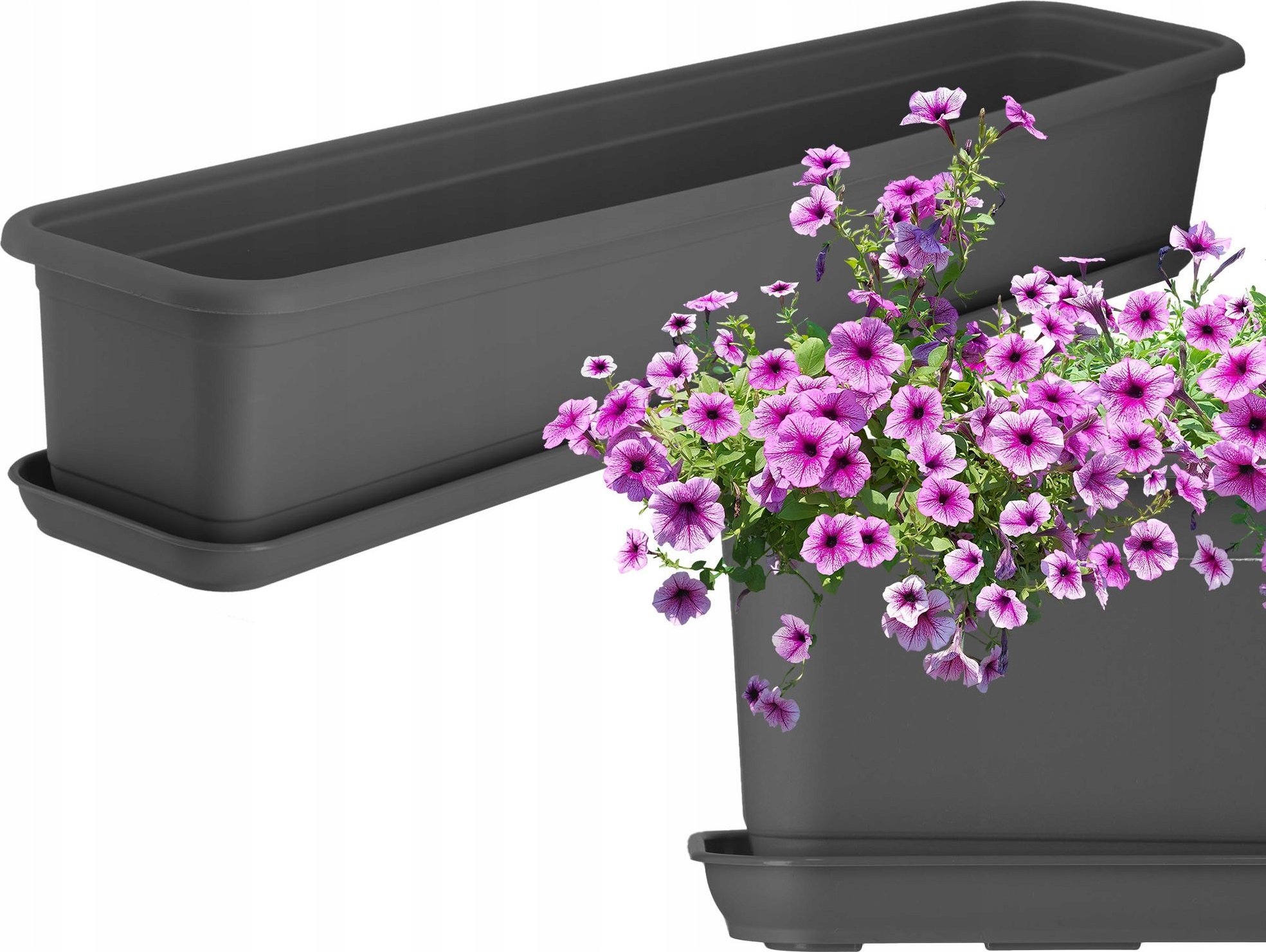 Kadax KADAX Doniczka Skrzynka Balkonowa 80cm Z Podstawką