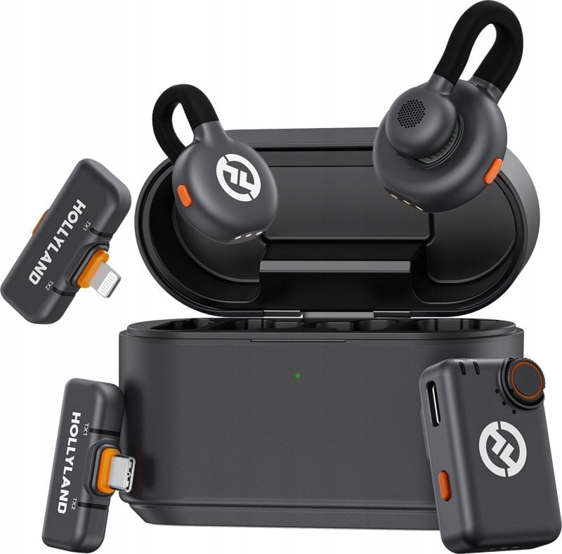 Mikrofon Hollyland LARK M2S Wireless Lavalier Microphone Ultimate Combo (Space Gray)