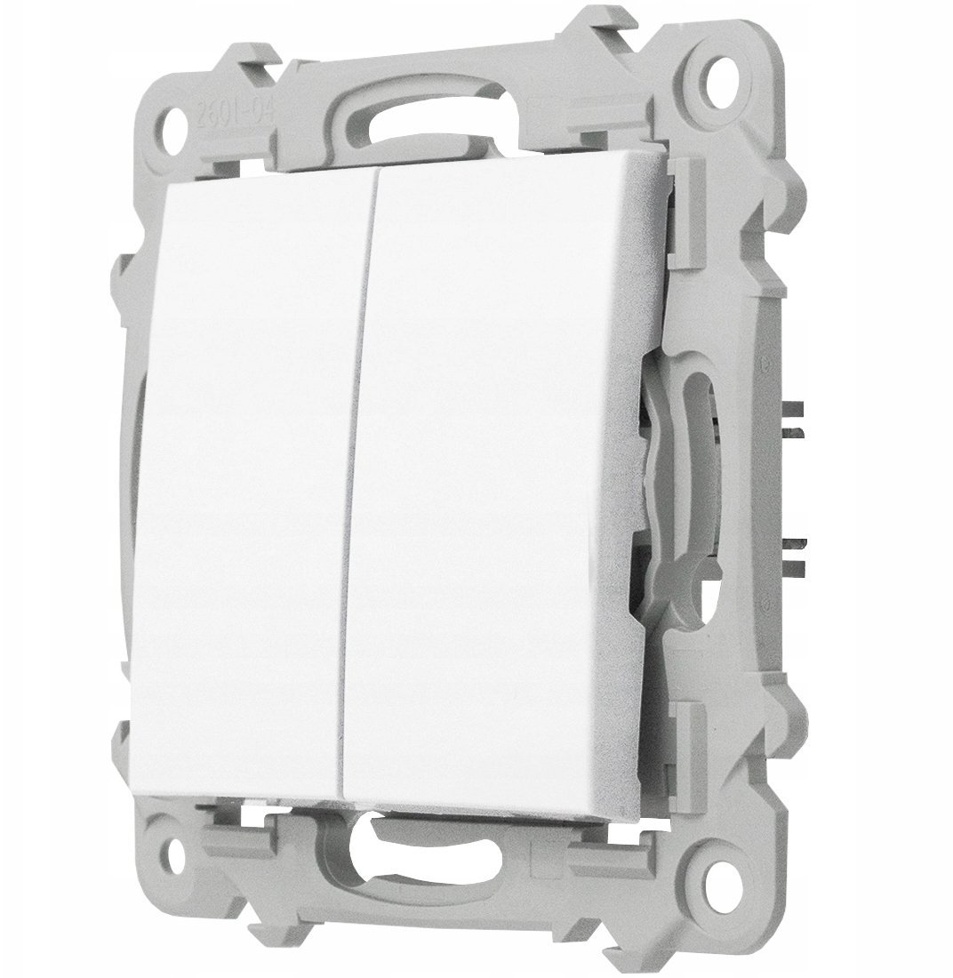 SZAFIR Łącznik podwójny schodowy biały ŁP-10Z/m/00