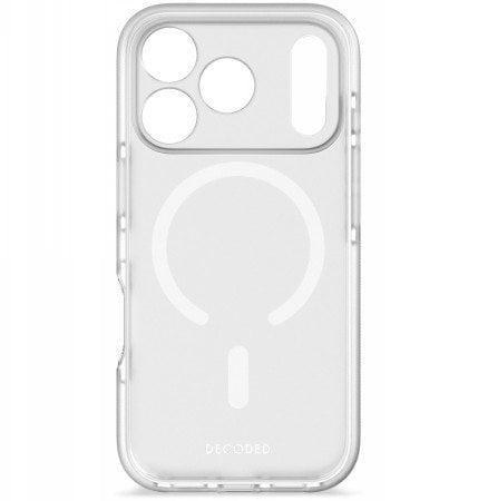 Decoded DropTec Transparent Backcover - obudowa ochronna do iPhone 17 Pro kompatybilna z MagSafe (frosted white)