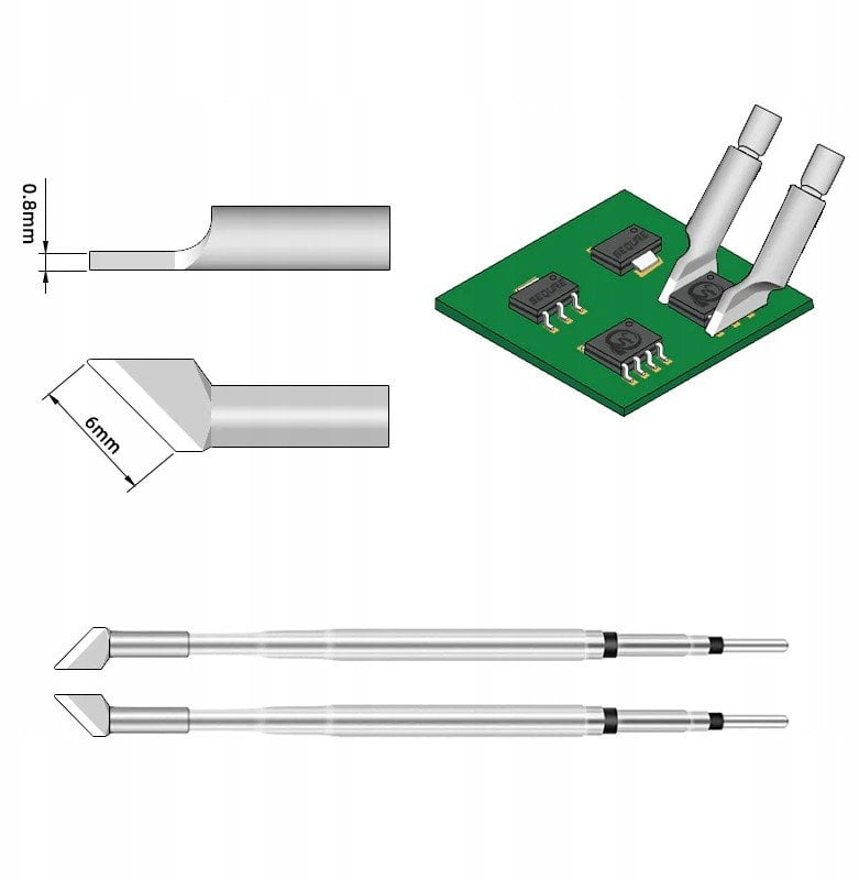 Grot, końcówka do rozlutownicy / lutownicy HT140 SEQURE HT140-6.0KS (6 mm)