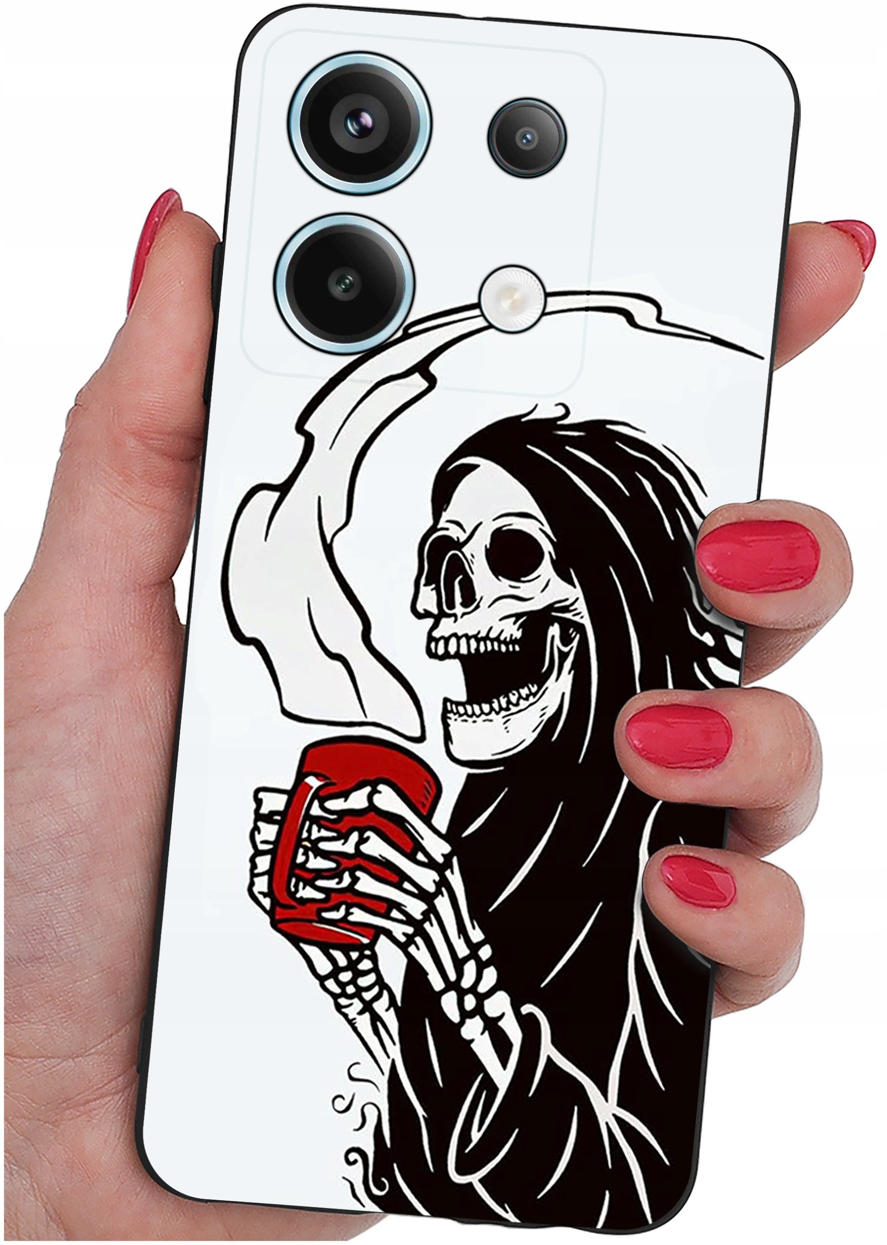 krainaGSM ETUI do Xiaomi Redmi Note 13 Pro 5G WZORY SILIKONOWE MATT CASE +SZKŁO 9H