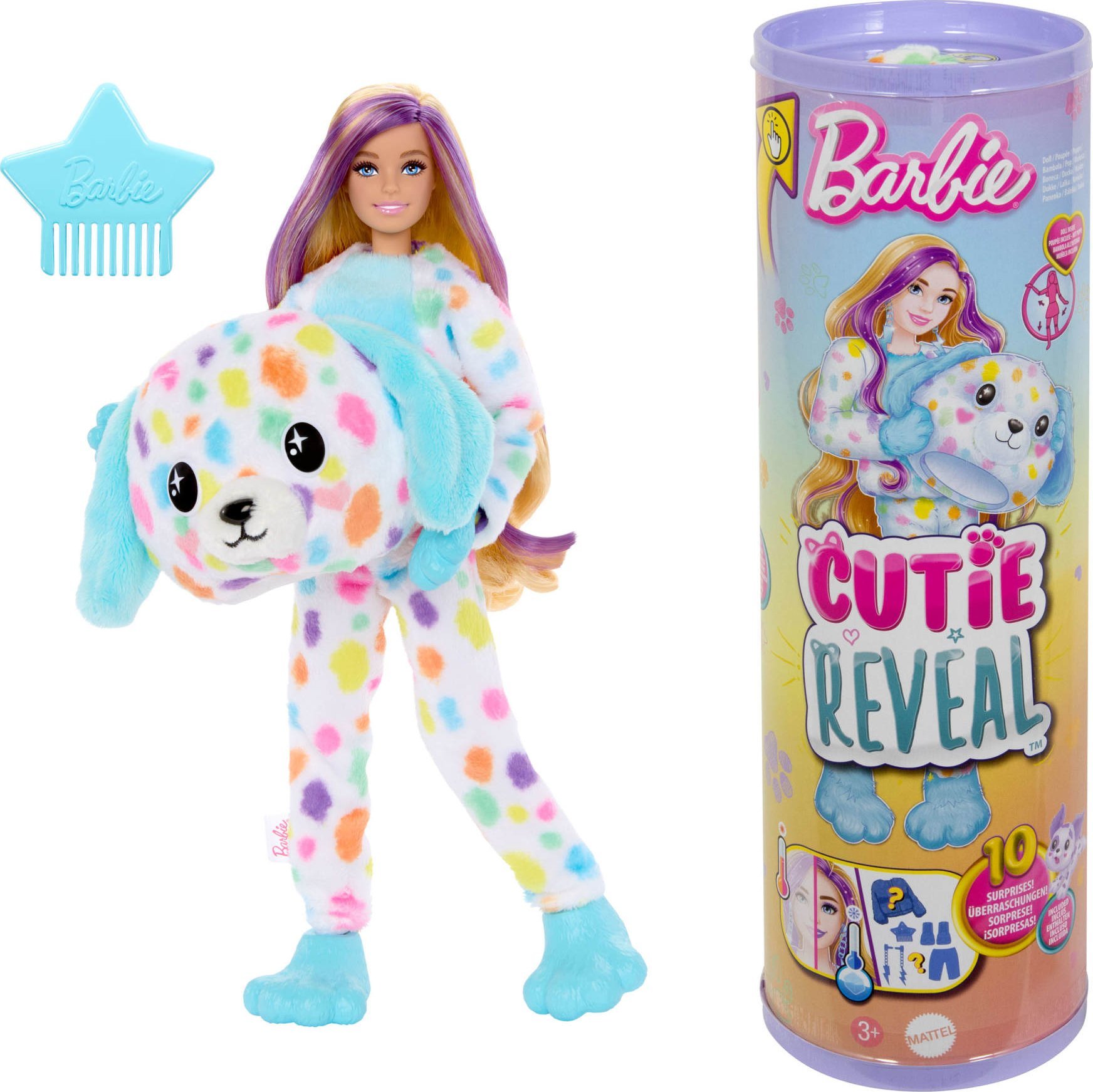 Figurka Mattel Barbie Cutie Reveal Color Dream Series - Dalmatian, toy figure