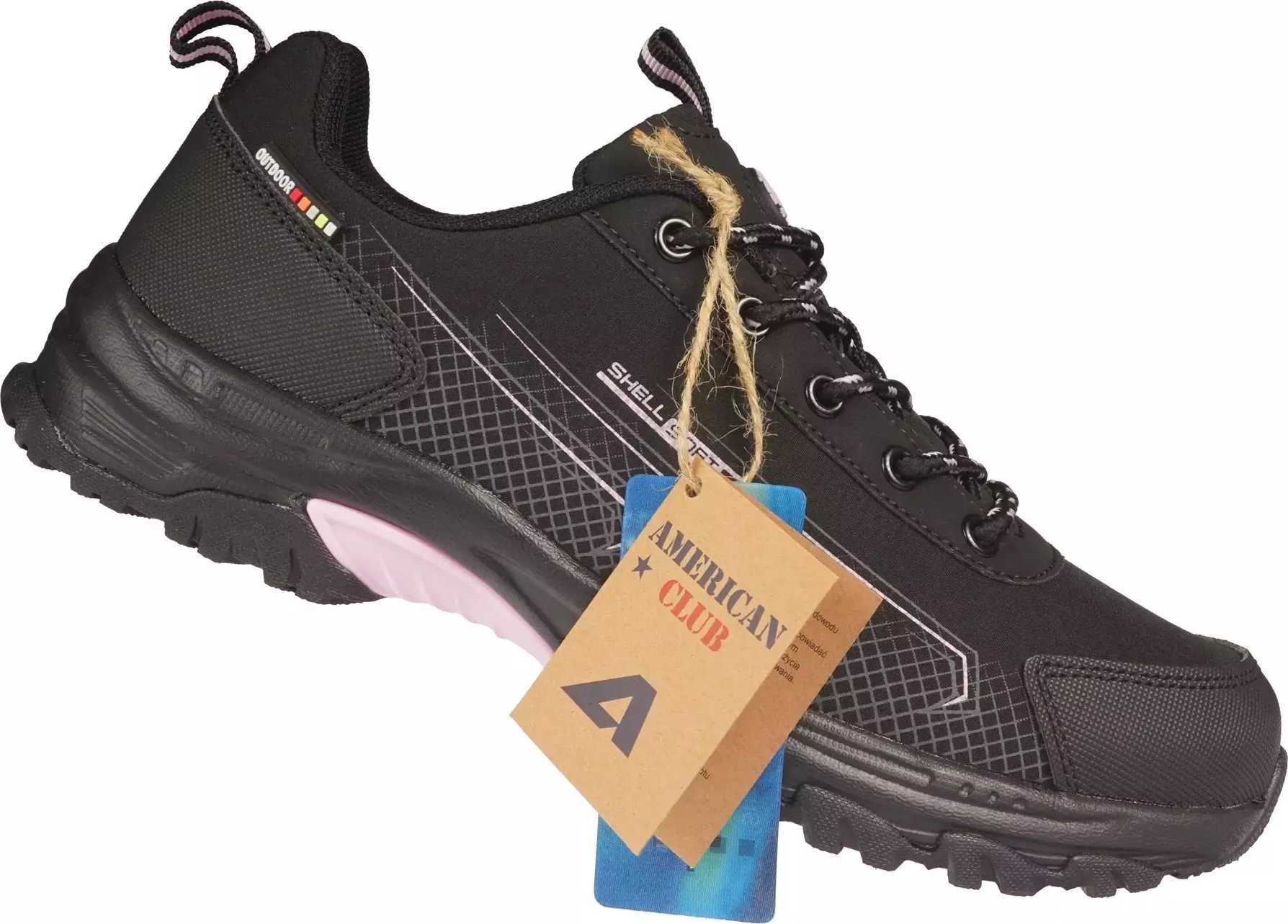 Buty trekkingowe damskie American Club Damskie buty trekkingowe American Club DWT-178/24 czarne 37
