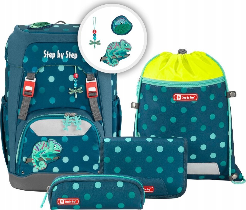 Step by Step STEP BY STEP PLECAK SZKOLNY GRADE SET 5 CZ. "TROPICAL CHAMELEON"