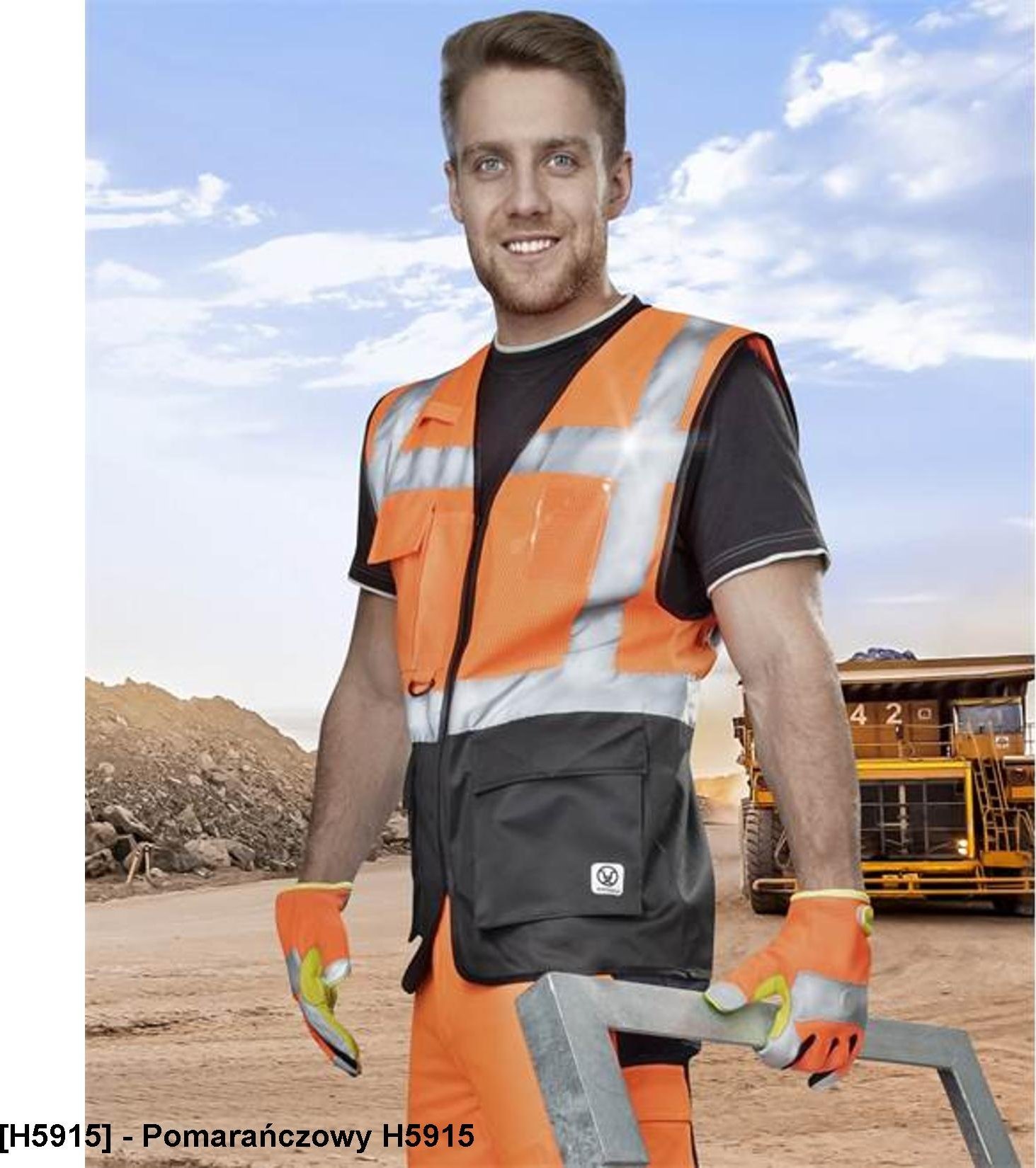 Ardon ARDON SIGNAL - kamizelka siatkowa menadżerska - Pomarańczowy H5915 S