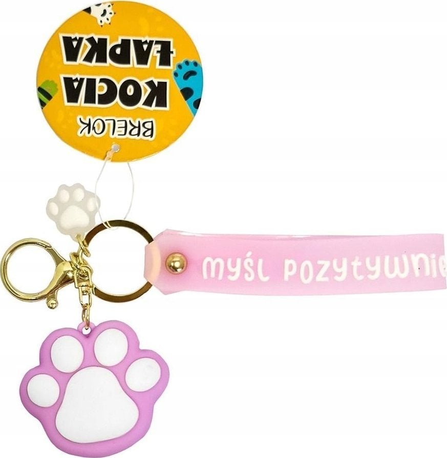 Teka Brelok kocia łapka fioletowy