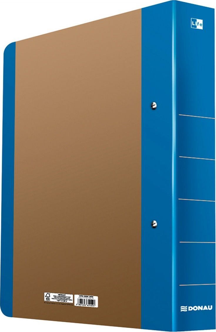 Segregator Donau Life 2-ringowy A4 50mm niebieski (493178)