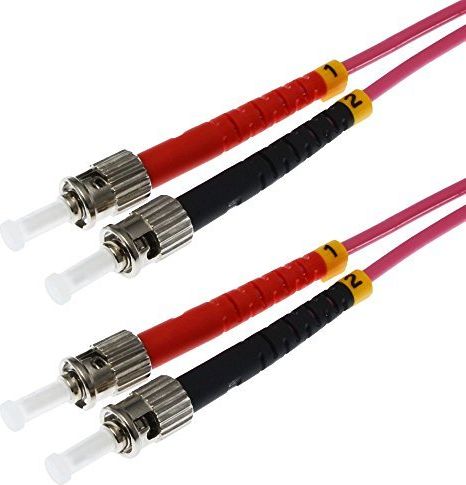 Digitus DIGITUS Fiber Optic Patch Cable, 2 x ST - LC Duplex, OM3, 3.0 m, 2 x ST plug - 2 x LC plug, Multimode, DupelxCable (DK-2531-03 / 3)