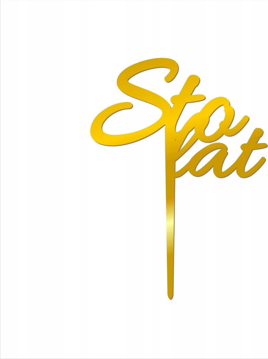 details Topper 100lat imię na tort pleksi złoty + GRATIS