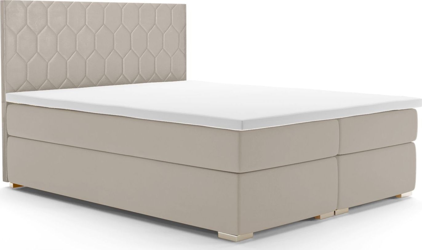 Elior Łóżko kontynentalne dwuosobowe Kallis 140x200 - 58 kolorów