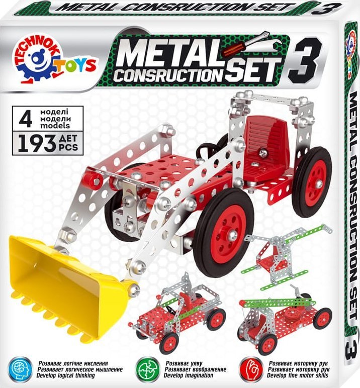 Zabawka metalowy konstruktor 6412