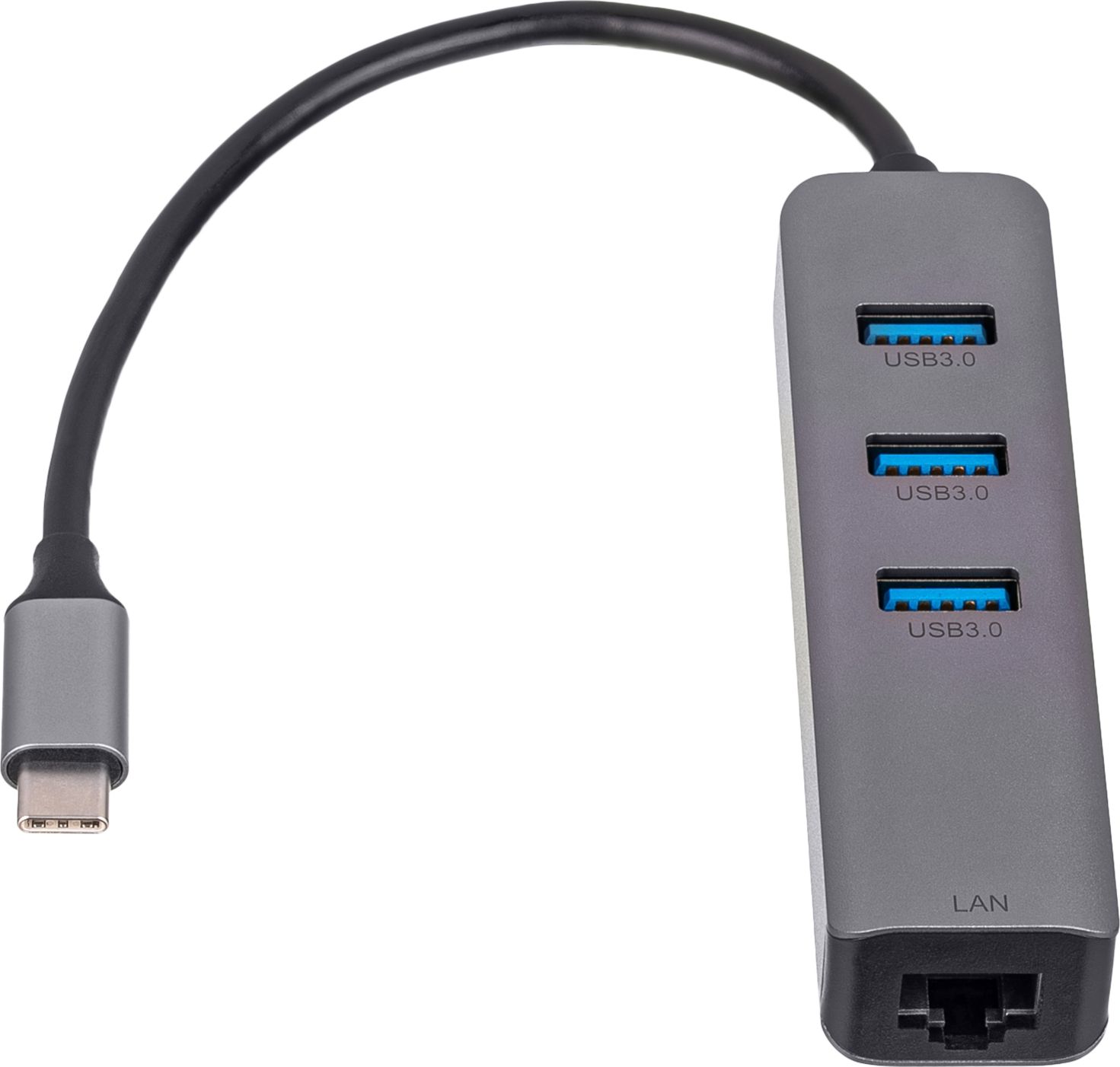 HUB USB Akyga 1x RJ-45 + 3x USB-A 3.0 (AK-AD-66)