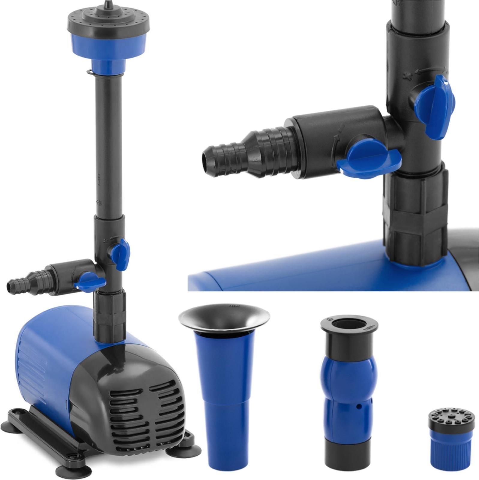 Hillvert Pompa fontanna ogrodowa do oczka wodnego stawu 4 dysze 1550 l/h 49 W Pompa fontanna ogrodowa do oczka wodnego stawu 4 dysze 1550 l/h 49 W