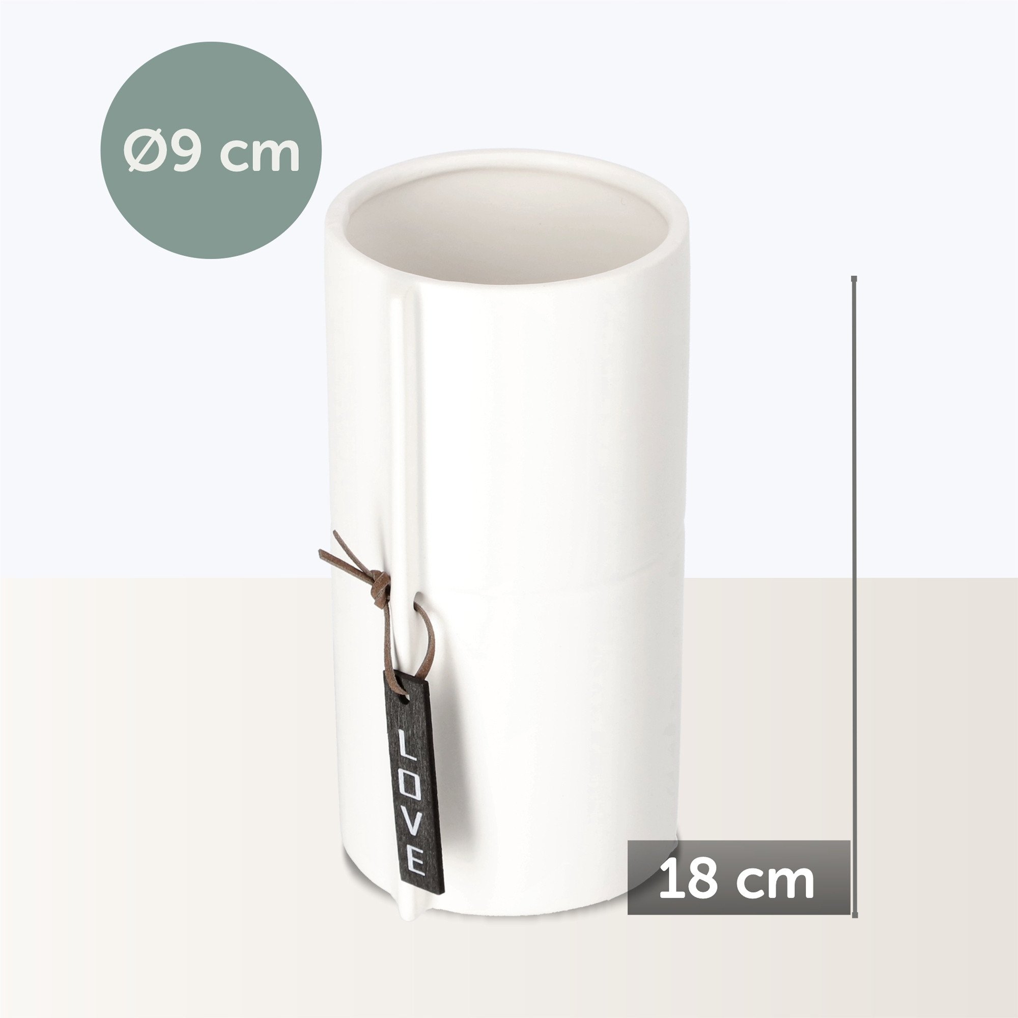 KADAX Osłonka Ceramiczna Na Kwiaty 18 cm Doniczka Donica Rośliny