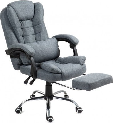 Krzesło biurowe Giosedio Fotel biurowy NBR011 SZARY NBR011