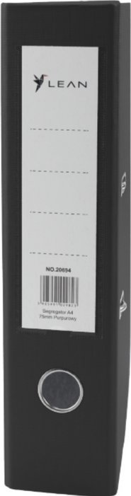 Segregator Na Dokumenty A4/75mm Okucie Mechanizm Dźwigniowy Czarny