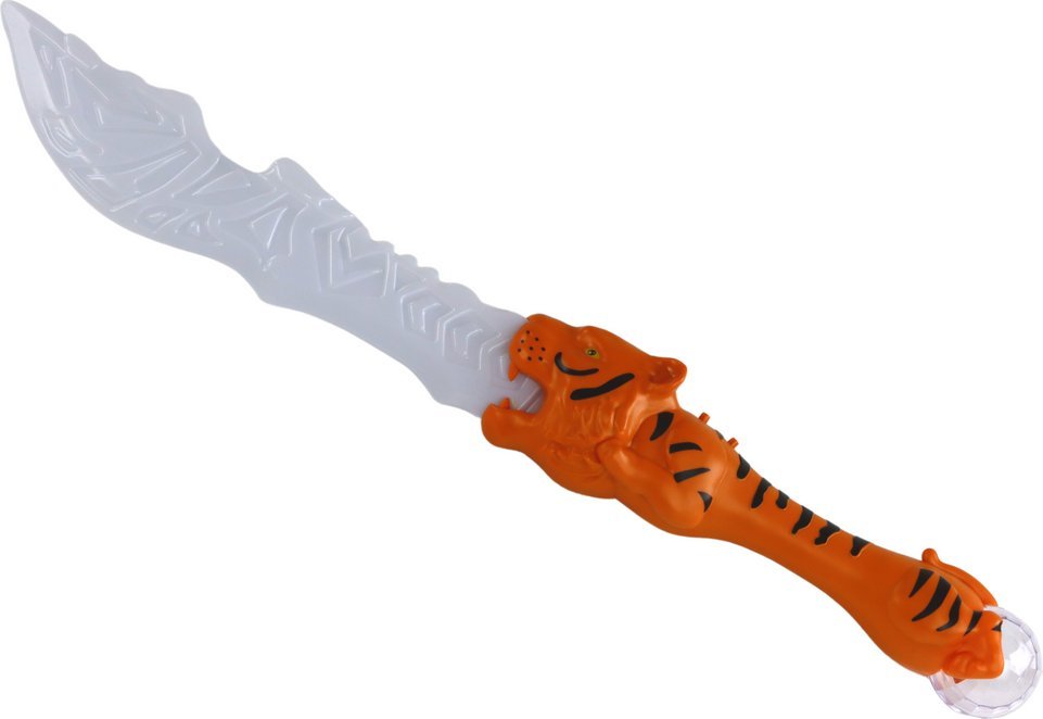 LeanToys Miecz Świetlny Rękojeść Tygrys Pomarańczowy