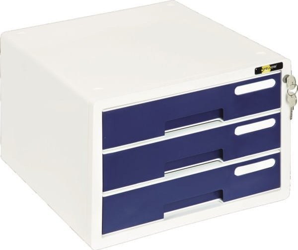 Grand POJEMNIK Z 3 SZUFLADAMI PLASTIKOWY NA ZAMEK YELLOW ONE GRAND YL-S903 GRANAT