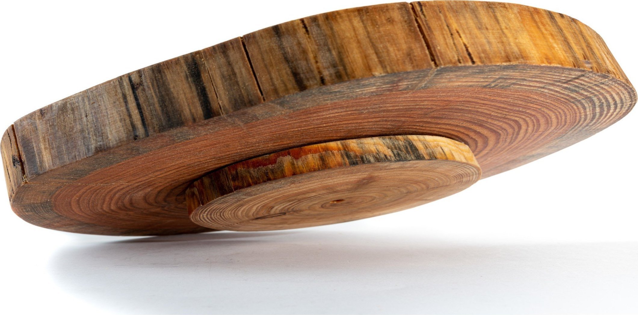 Deska do krojenia Wamar-Sosenka Taca Obrotowa /śr. 20-25 cm/ Drewno Modrzewia bez Kory Olejowany Drewno modrzewiowe Naturalny PDOM_2025X20_DOTO / Wama